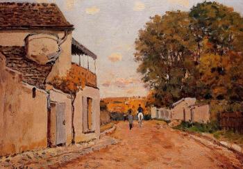 阿爾弗萊德 西斯萊 Street in Louveciennes 阿爾弗萊德 西斯萊 Street in Louveciennes